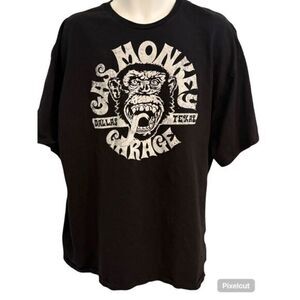 Gas Monkey Garage Texas Black Short Sleeve T-Shirt. Size 3XL